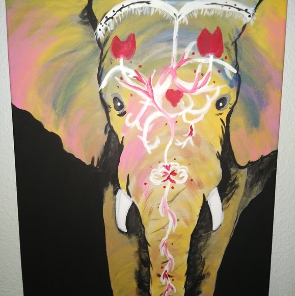 Original Painting African Elephant - Picture 1 of 1